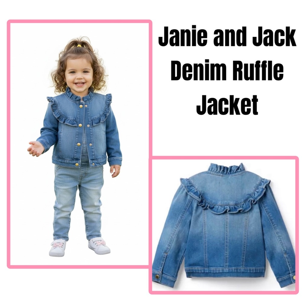 Janie and Jack Denim Ruffle Jacket